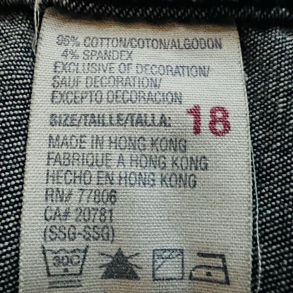 Tommy Hilfiger Blue Denim Stretchy Button Down Blouse Shirt - Womens Plus 18W - Picture 8 of 8